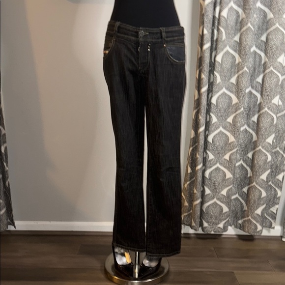 Diesel Denim - Diesel Boot Cut Stretch Rocket Black Wash Jeans